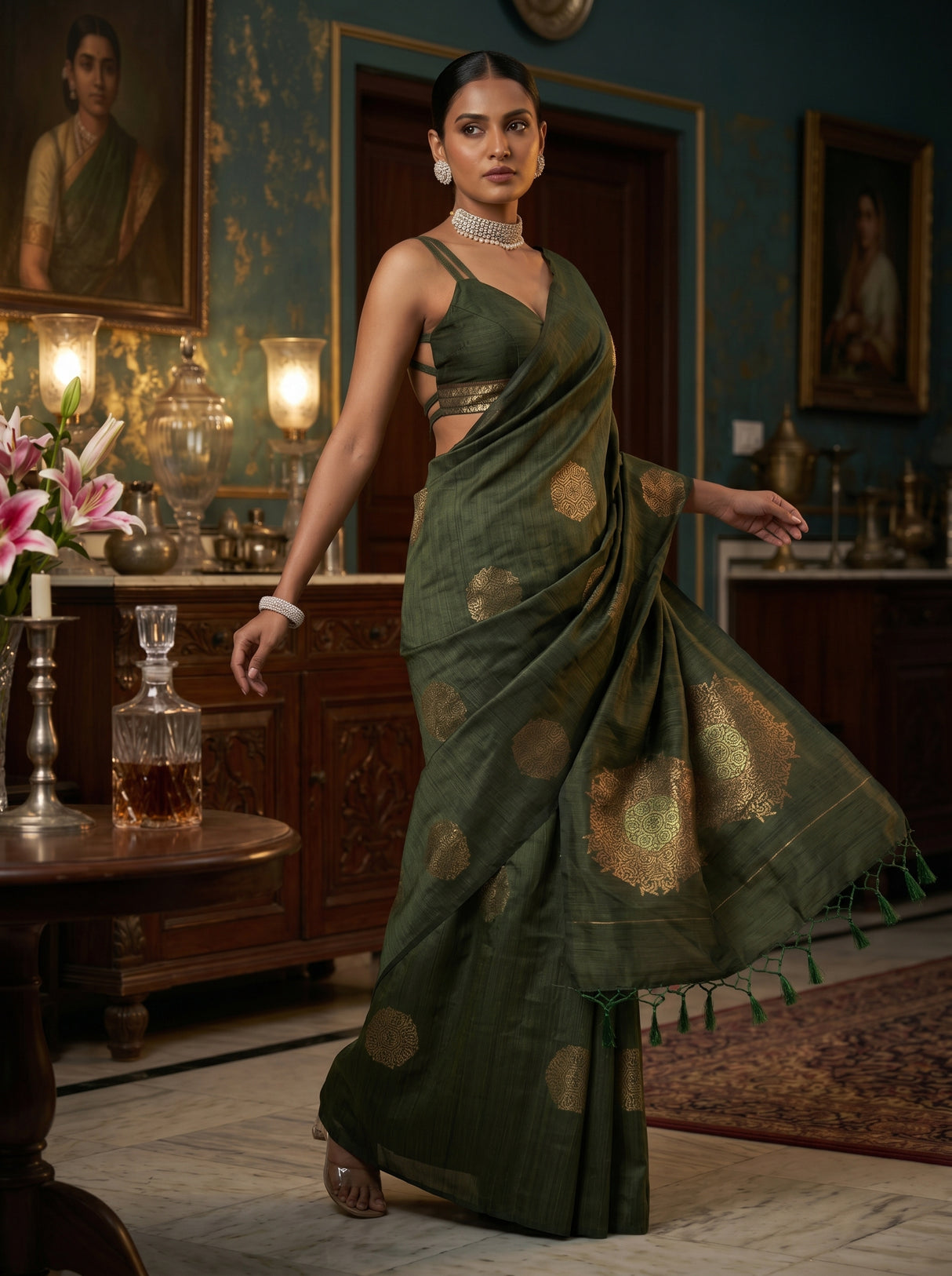 MIMOSA Saree Saree — pose 9 styling detail