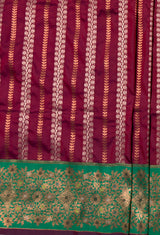 MIMOSA Maroon Kanjivaram Art Silk Saree — fleets shot full lifestyle