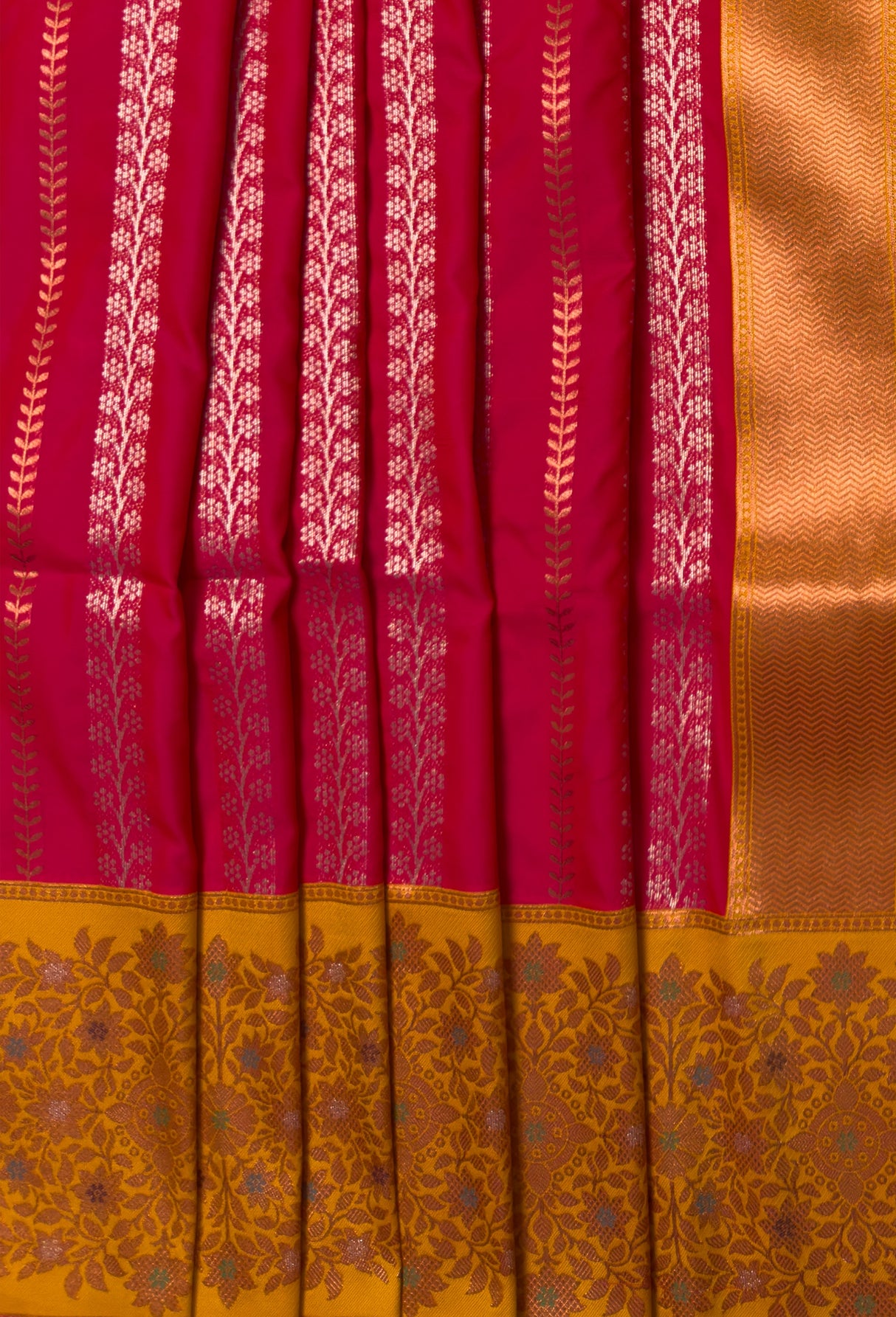 MIMOSA Rani Kanjivaram Art Silk Saree — fleets shot full lifestyle