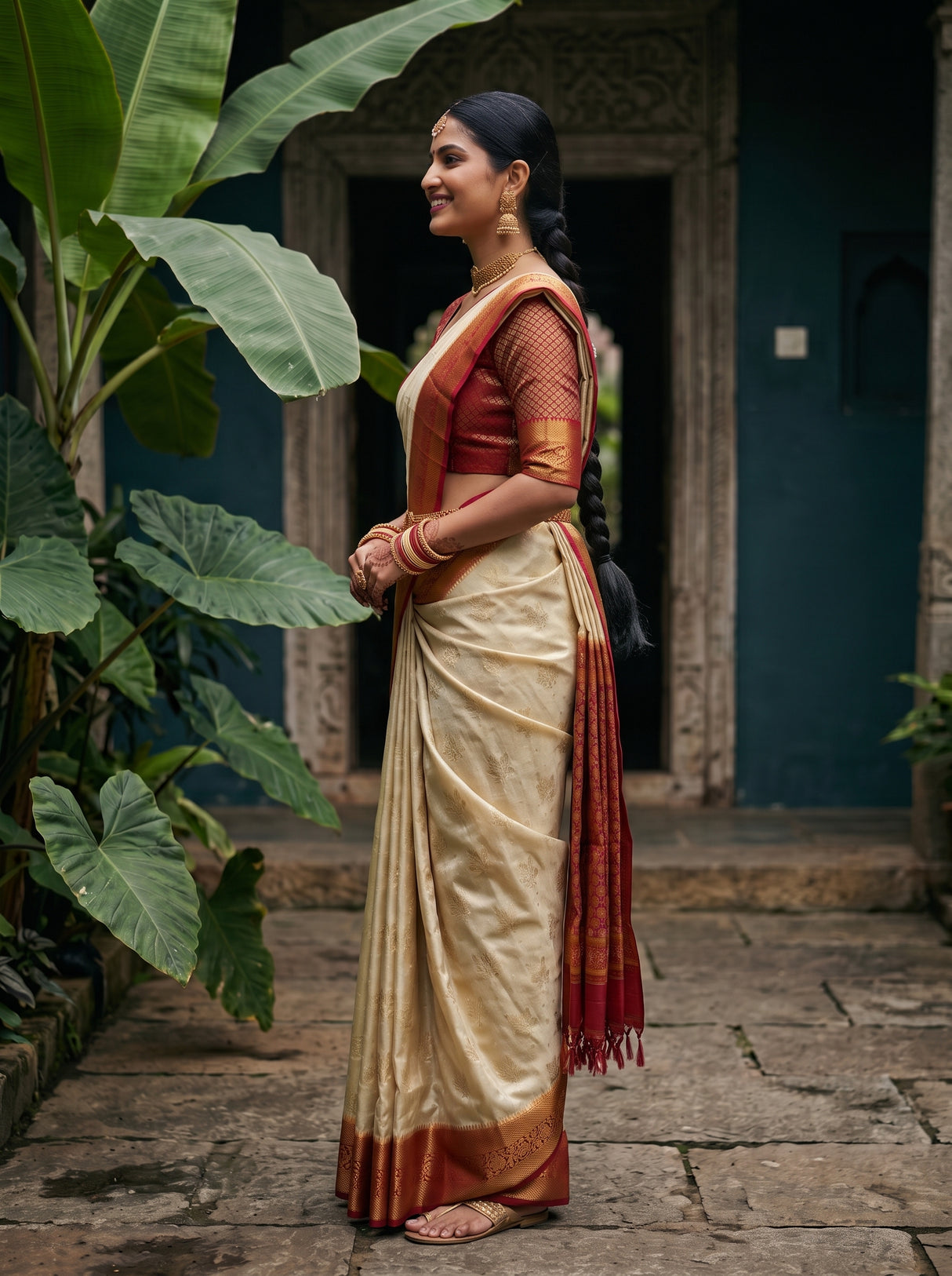 MIMOSA Saree Saree — pose 3 styling detail