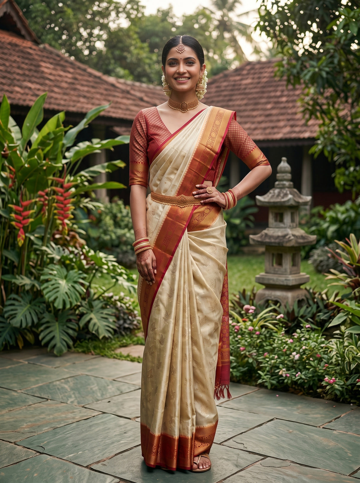 MIMOSA Saree Saree — pose 4 styling detail