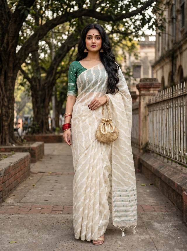 MIMOSA Saree Saree — front view on mannequin