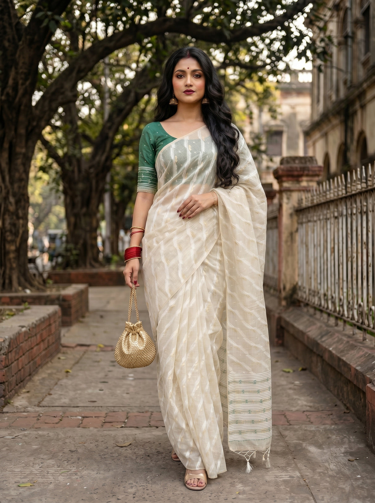 MIMOSA Saree Saree — pose 6 styling detail
