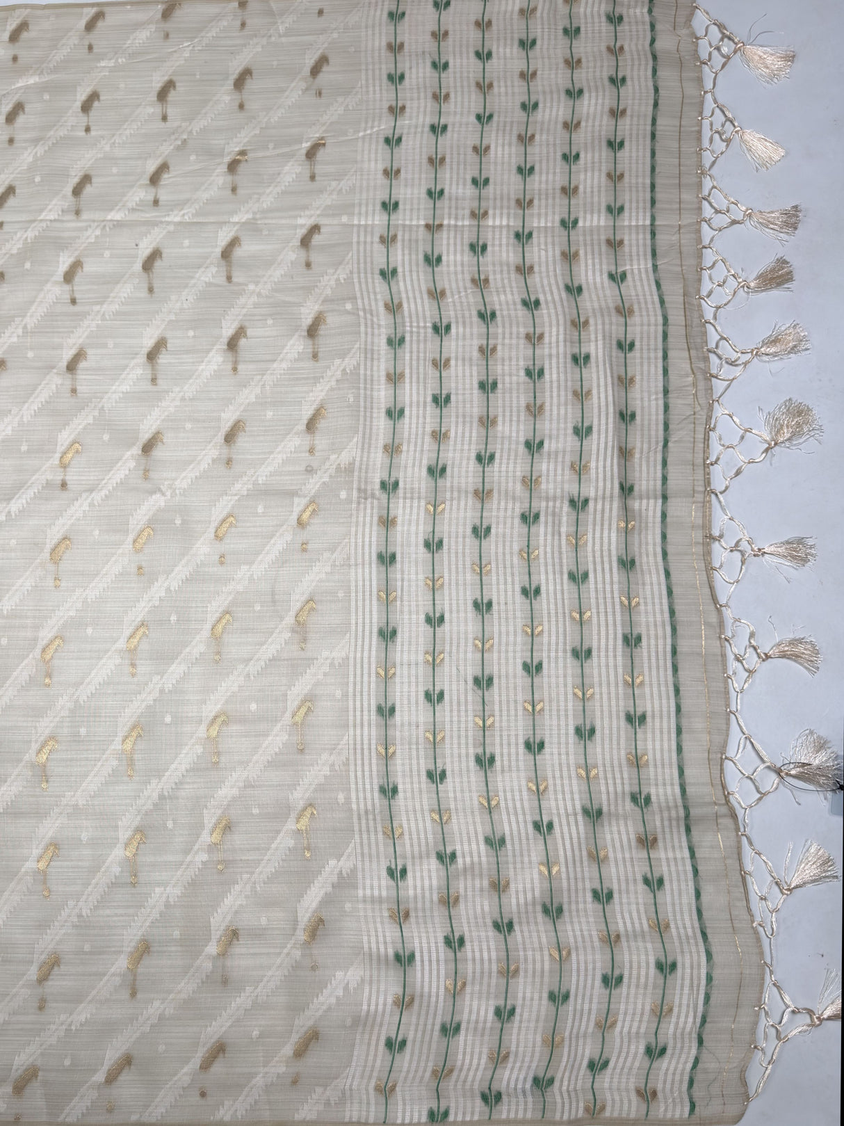 MIMOSA Saree Saree — pallu and zari work detail