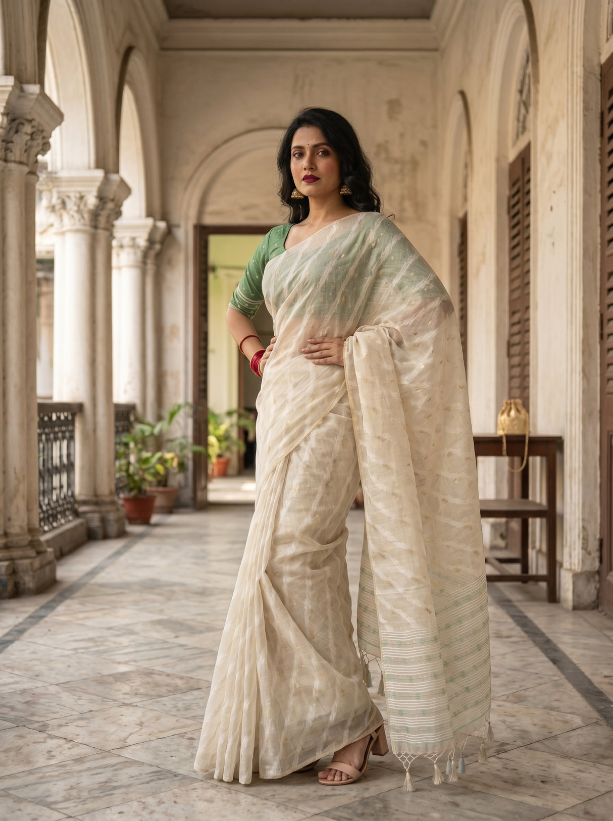 MIMOSA Saree Saree — pose 5 styling detail