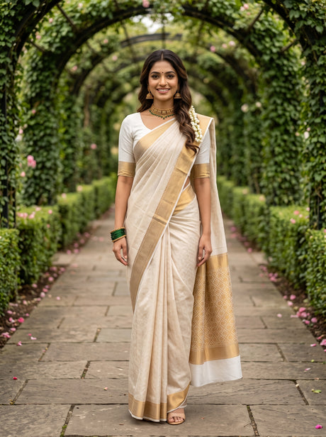 MIMOSA Saree Saree — front view on mannequin