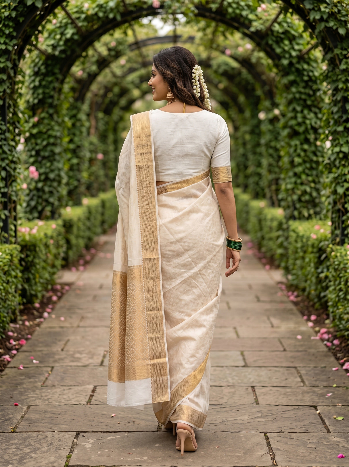 MIMOSA Saree Saree — pose 2 styling detail