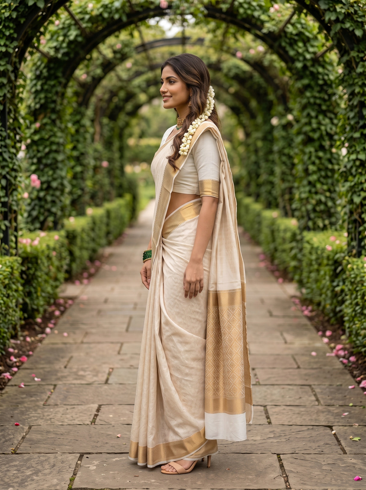 MIMOSA Saree Saree — pose 3 styling detail