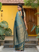 MIMOSA Ananda Kanjivaram Art Silk Saree — pose 7 styling detail