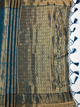 MIMOSA Ananda Kanjivaram Art Silk Saree — pallu and zari work detail