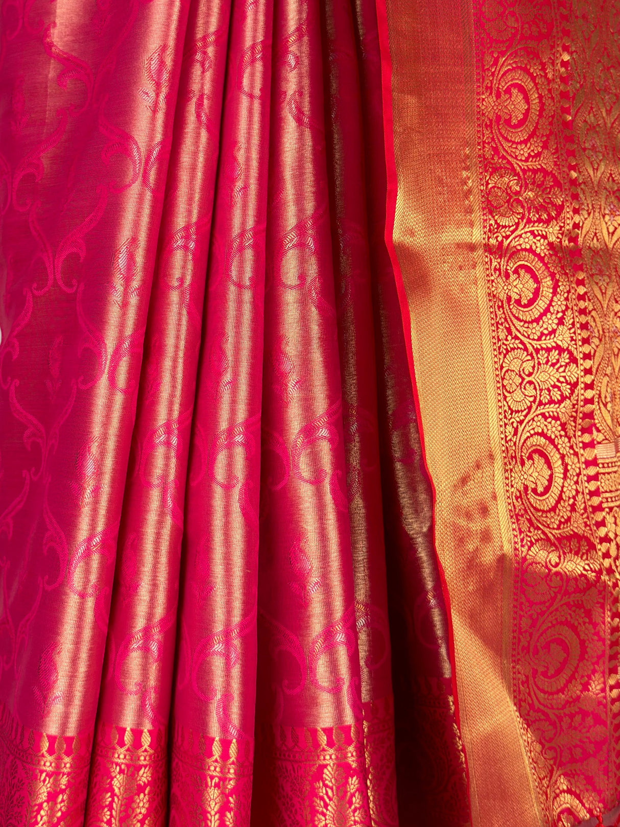 MIMOSA Rani Kanjivaram Art Silk Saree — fleets shot full lifestyle
