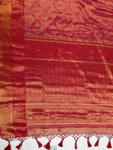 MIMOSA Rani Kanjivaram Art Silk Saree — pallu and zari work detail