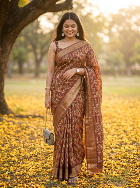 MIMOSA Saree Saree — front view on mannequin