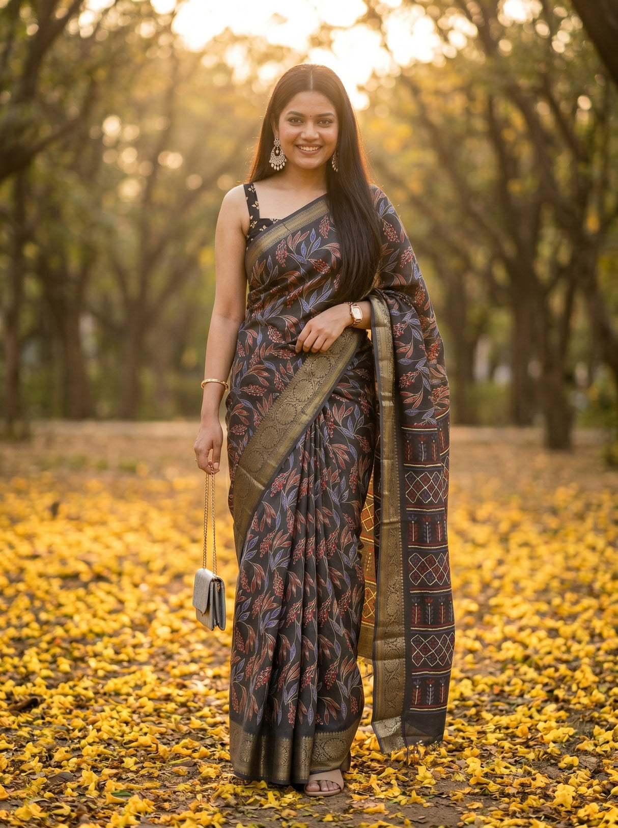 MIMOSA Saree Saree — front view on mannequin