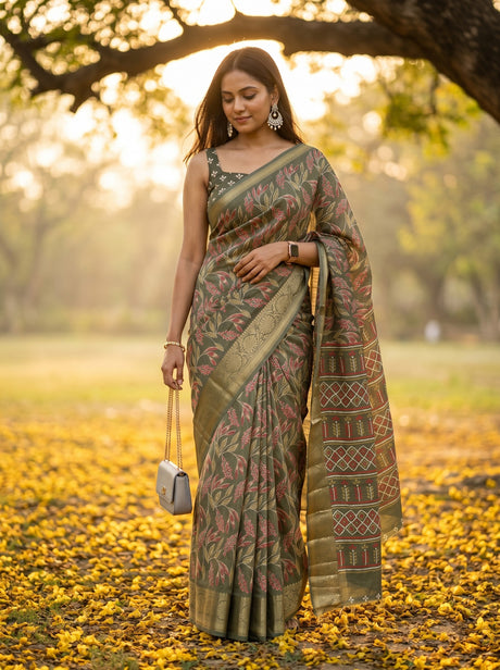 MIMOSA Saree Saree — front view on mannequin