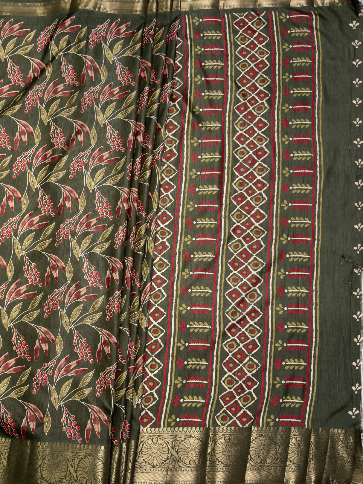 MIMOSA Saree Saree — pallu and zari work detail