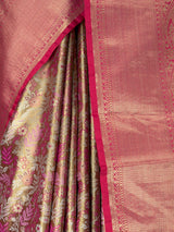 MIMOSA Maroon Kanjivaram Art Silk Saree — fleets shot full lifestyle