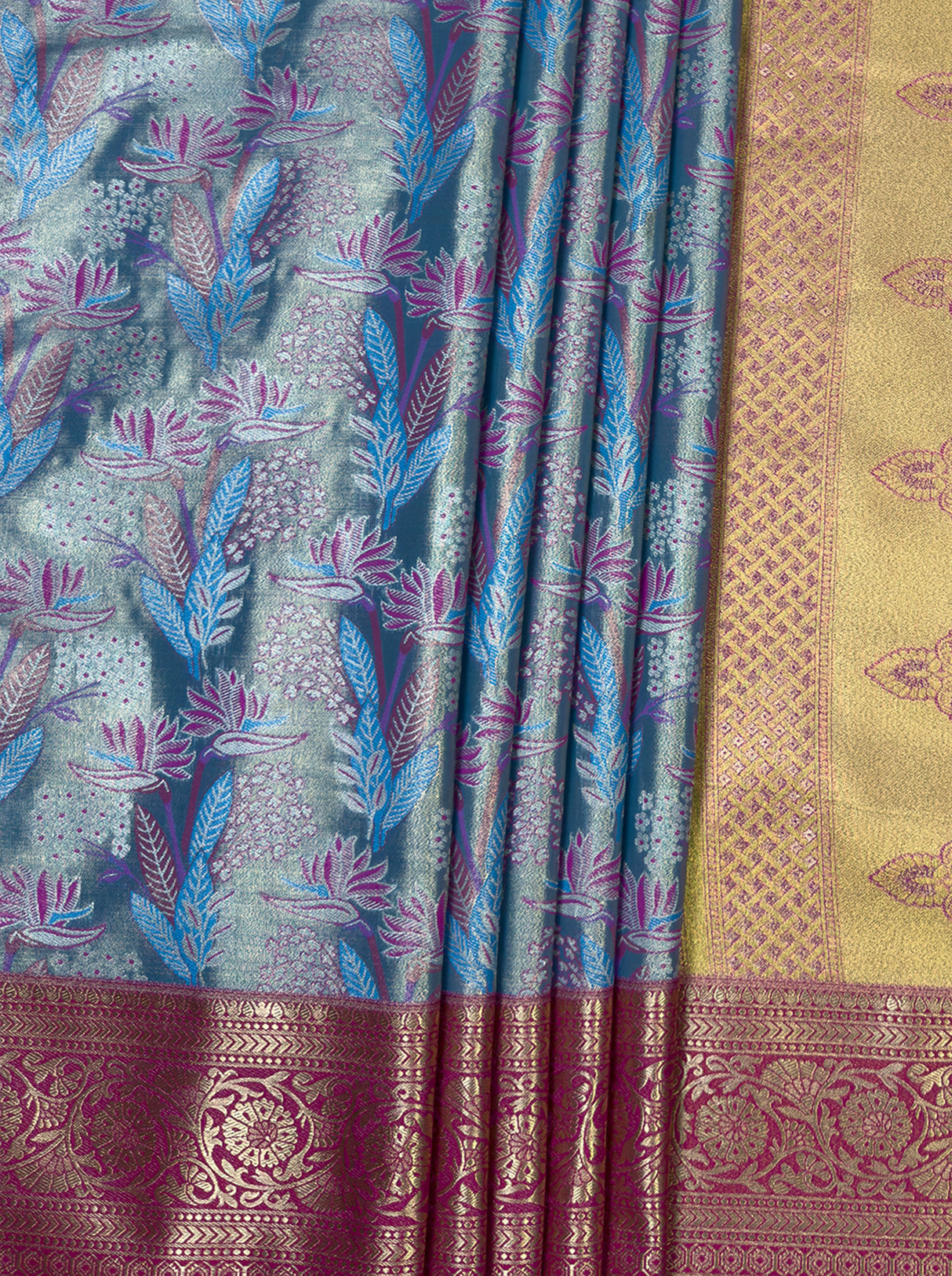 MIMOSA Ananda Kanjivaram Art Silk Saree — fleets shot full lifestyle