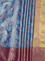 MIMOSA Ananda Kanjivaram Art Silk Saree — fleets shot full lifestyle