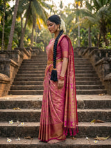 MIMOSA Gajari Saree Saree — pose 3 styling detail