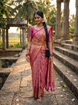 MIMOSA Gajari Saree Saree — pose 6 styling detail