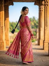 MIMOSA Gajari Saree Saree — pose 9 styling detail