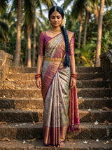 Lavender  Saree
