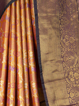 MIMOSA Orange Saree Saree — fleets shot full lifestyle