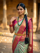 MIMOSA Rama Saree Saree — pose 10 styling detail