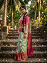 MIMOSA Rama Saree Saree — pose 3 styling detail
