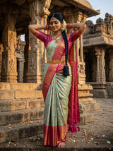 MIMOSA Rama Saree Saree — pose 5 styling detail