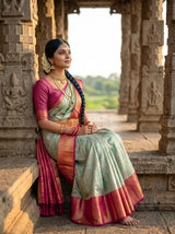 MIMOSA Rama Saree Saree — pose 8 styling detail