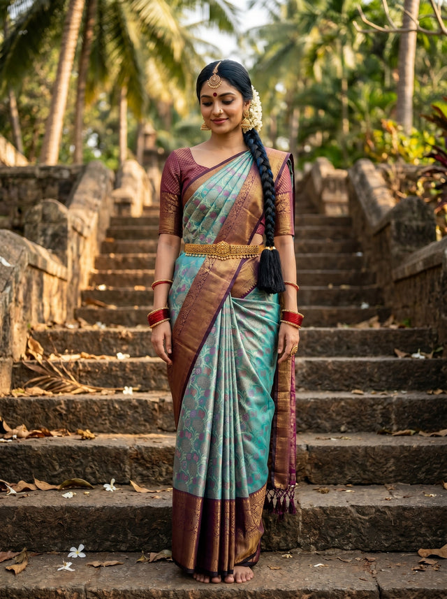 Sapphire  Saree