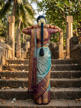 MIMOSA Sapphire Saree Saree — pose 2 styling detail