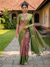 MIMOSA Gajari Kanjivaram Art Silk Saree — pose 6 styling detail