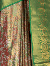 MIMOSA Maroon Kanjivaram Art Silk Saree — fleets shot full lifestyle