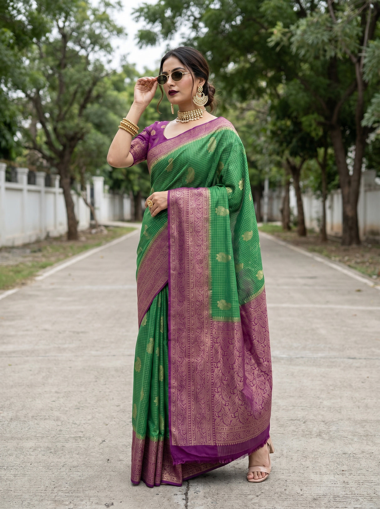 MIMOSA Saree Saree — pose 4 styling detail