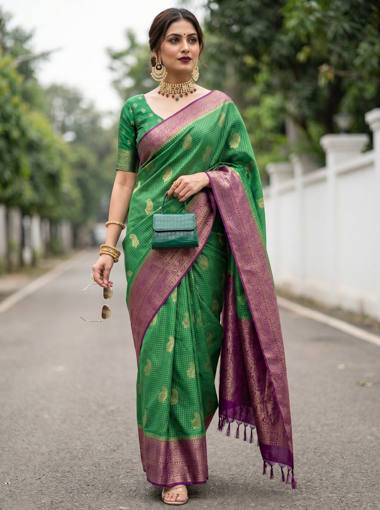 MIMOSA Saree Saree — pose 6 styling detail