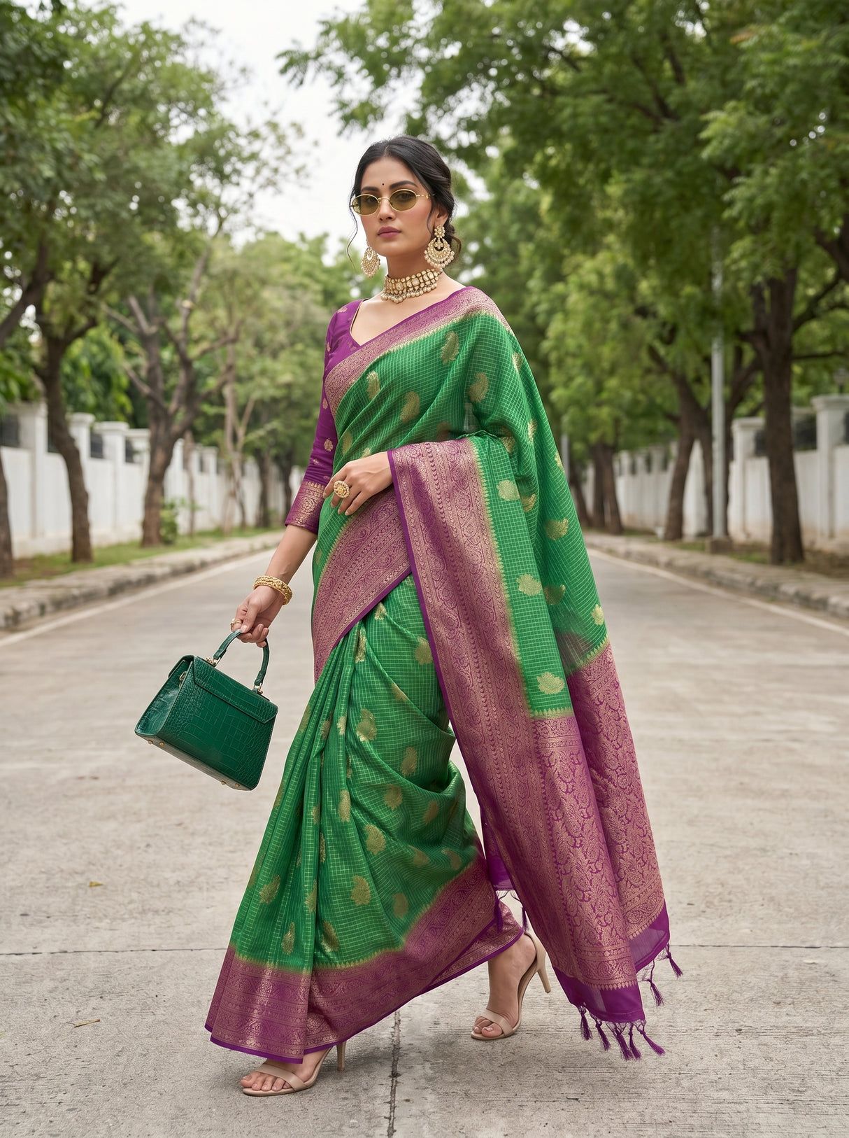 MIMOSA Saree Saree — pose 7 styling detail