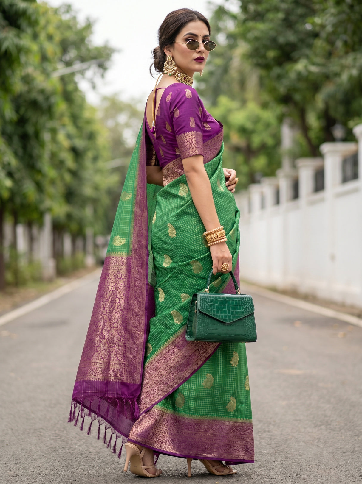 MIMOSA Saree Saree — pose 8 styling detail