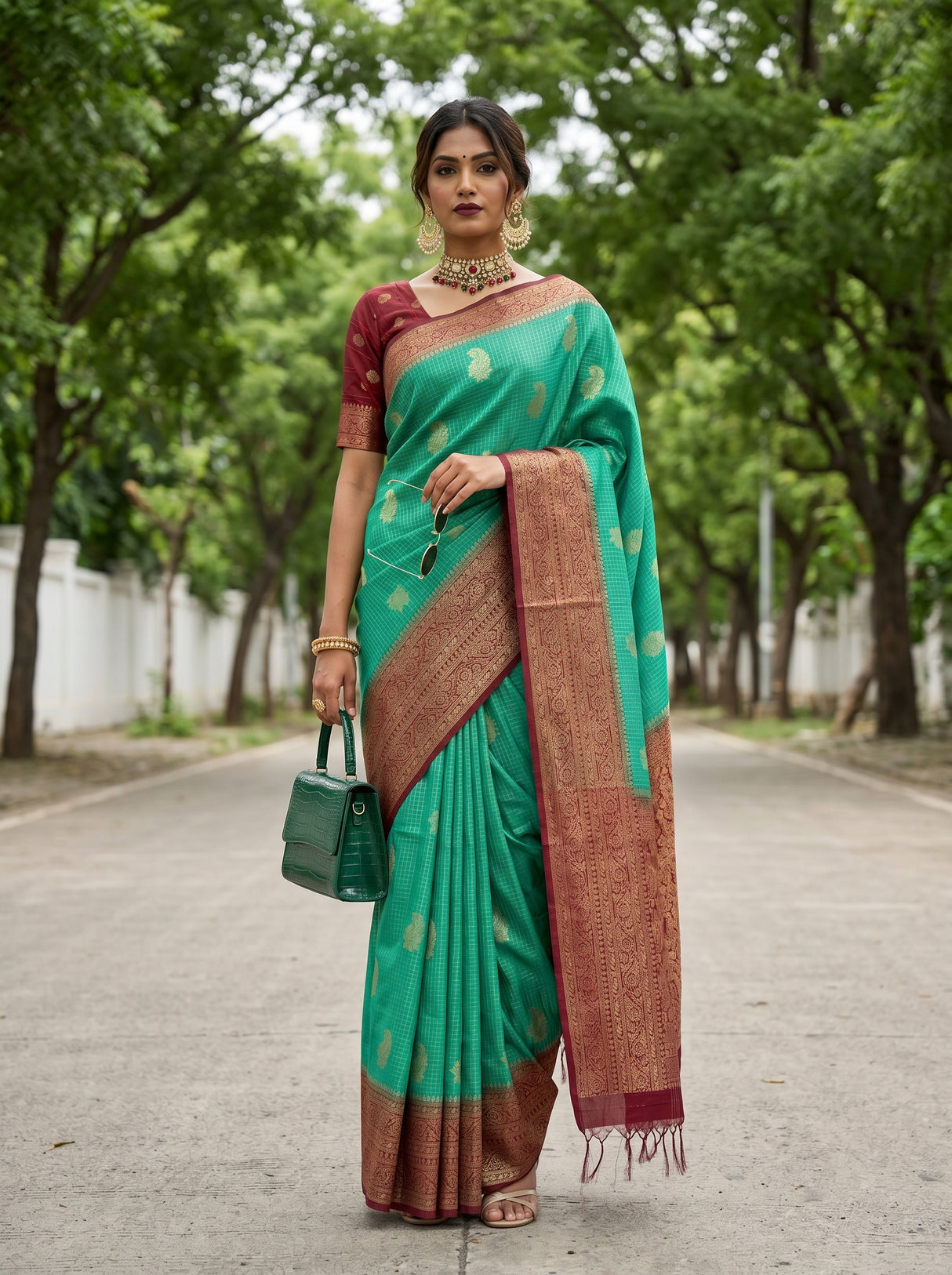 MIMOSA Saree Saree — front view on mannequin