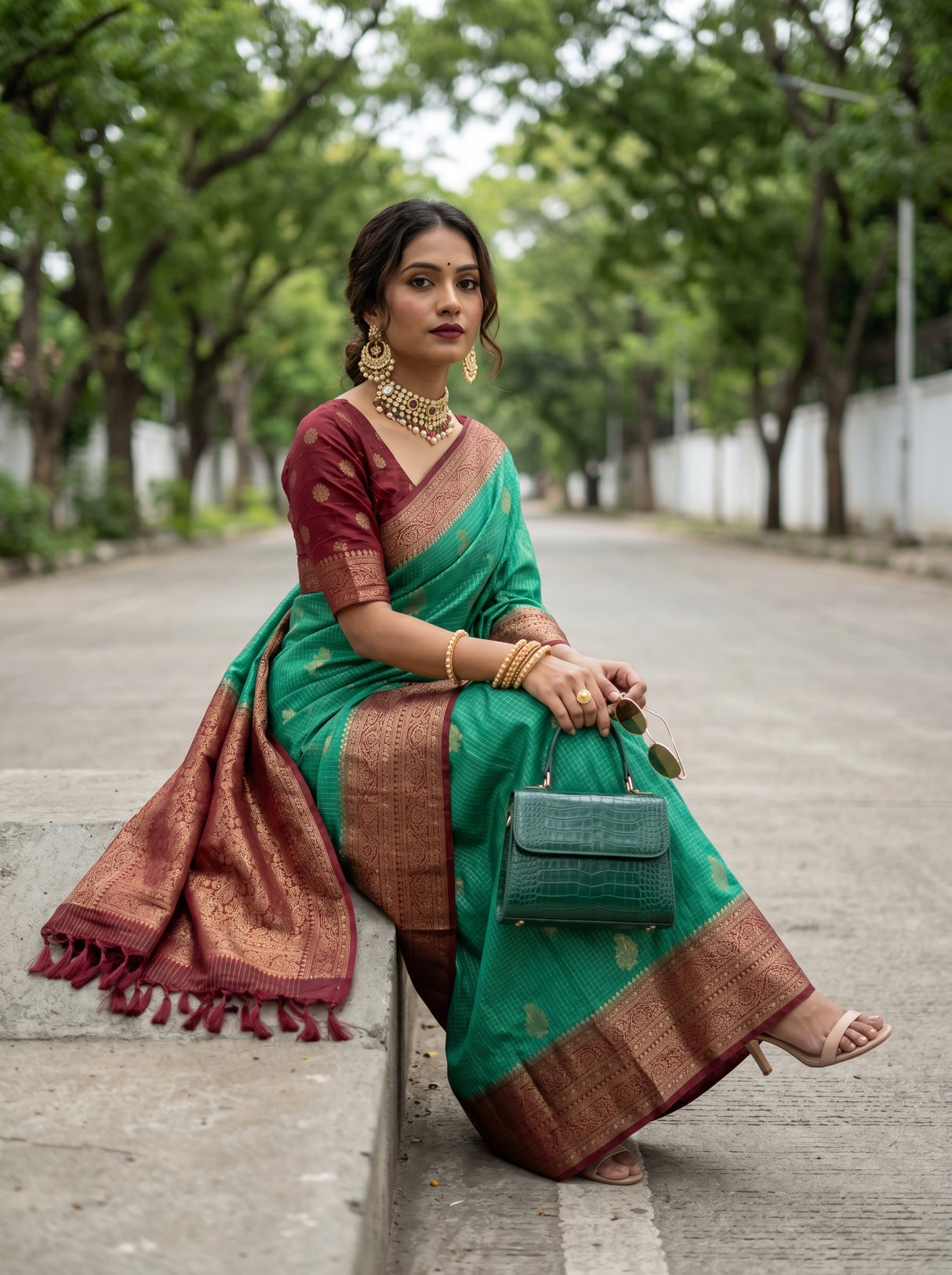 MIMOSA Saree Saree — pose 9 styling detail