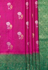 MIMOSA Rani Mysore Silk crepe Saree — fleets shot full lifestyle