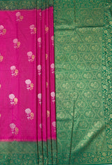 MIMOSA Rani Mysore Silk crepe Saree — pallu and zari work detail