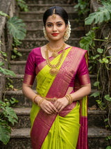 MIMOSA Liril Mysore Silk crepe Saree — pose 10 styling detail