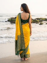 MIMOSA Gold Saree Saree — pose 2 styling detail
