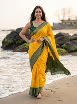 MIMOSA Gold Saree Saree — pose 4 styling detail