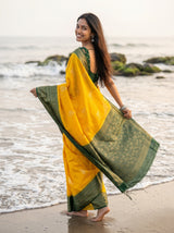 MIMOSA Gold Saree Saree — pose 7 styling detail