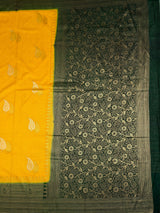 MIMOSA Gold Saree Saree — pallu and zari work detail