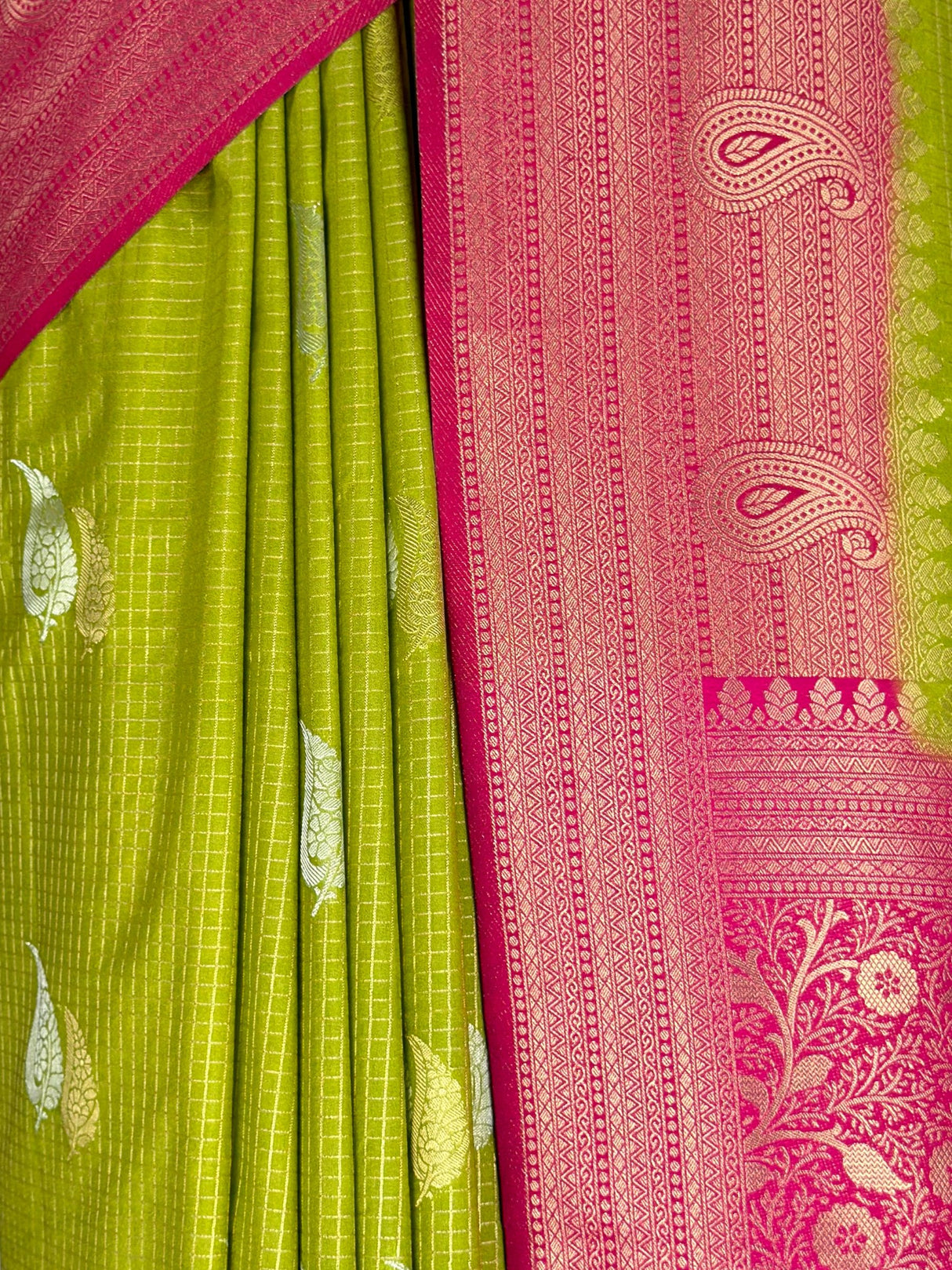 MIMOSA Olive Saree Saree — fleets shot full lifestyle